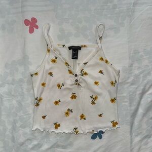 Forever 21 Yellow Daisy Cami